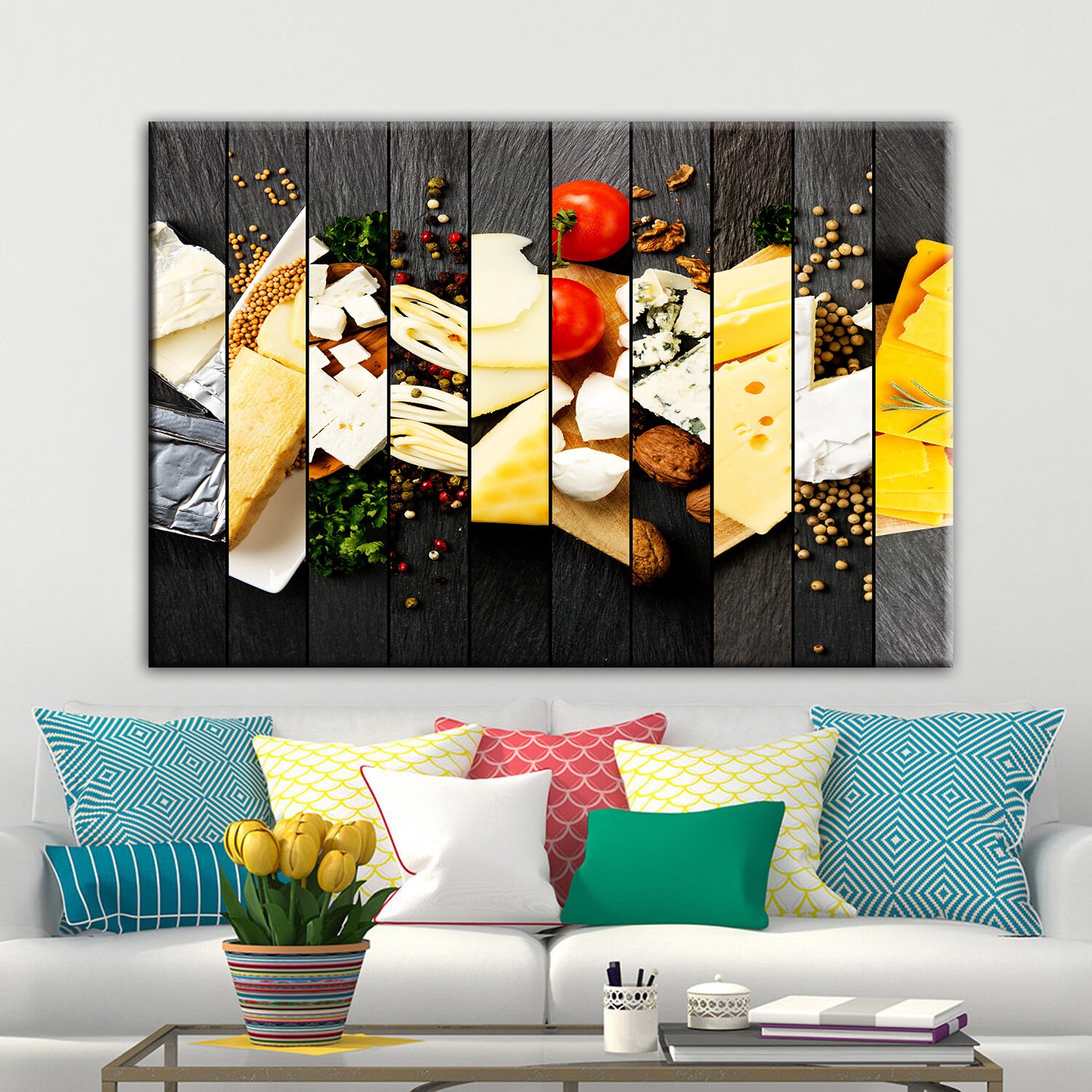 Food Wall Art Canvas Wall Art Restaurant Wall Decor Food Etsy