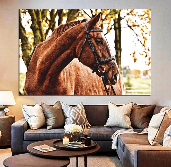 Canvas Wall Art Horse Canvas Art Horse Wall Art Horse Prints Etsy