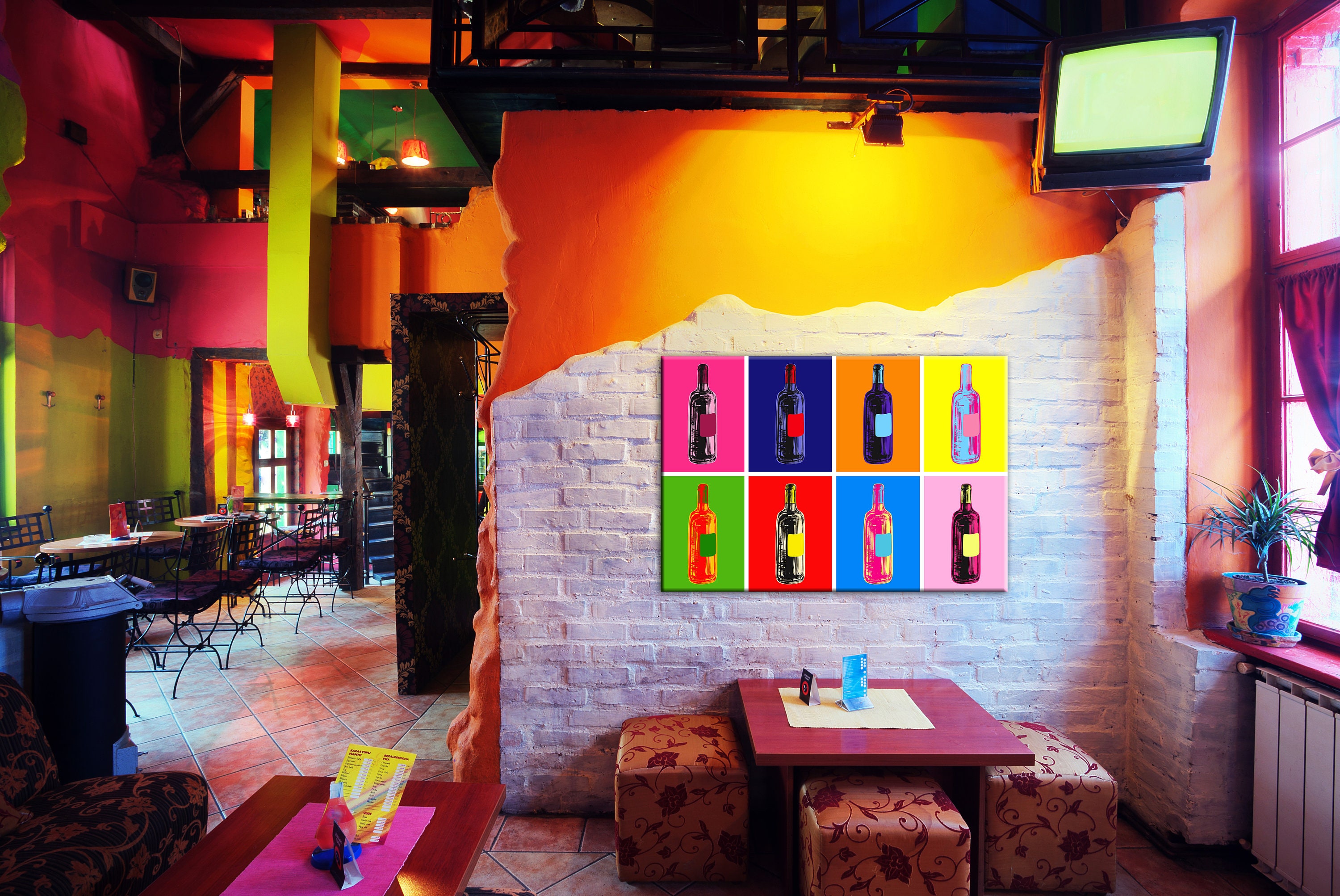 Wine Wall Art Canvas Wall Art Restaurant Decor Wine Print Wine Etsy