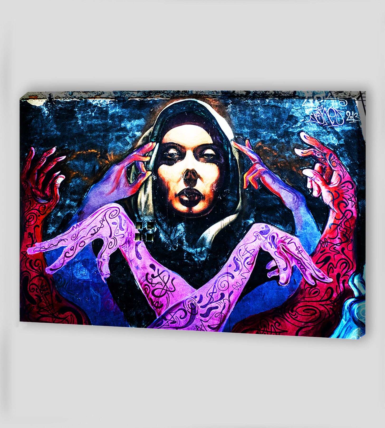 Canvas Wall Art Street Art Painting Mural Canvas Art Graffiti Etsy