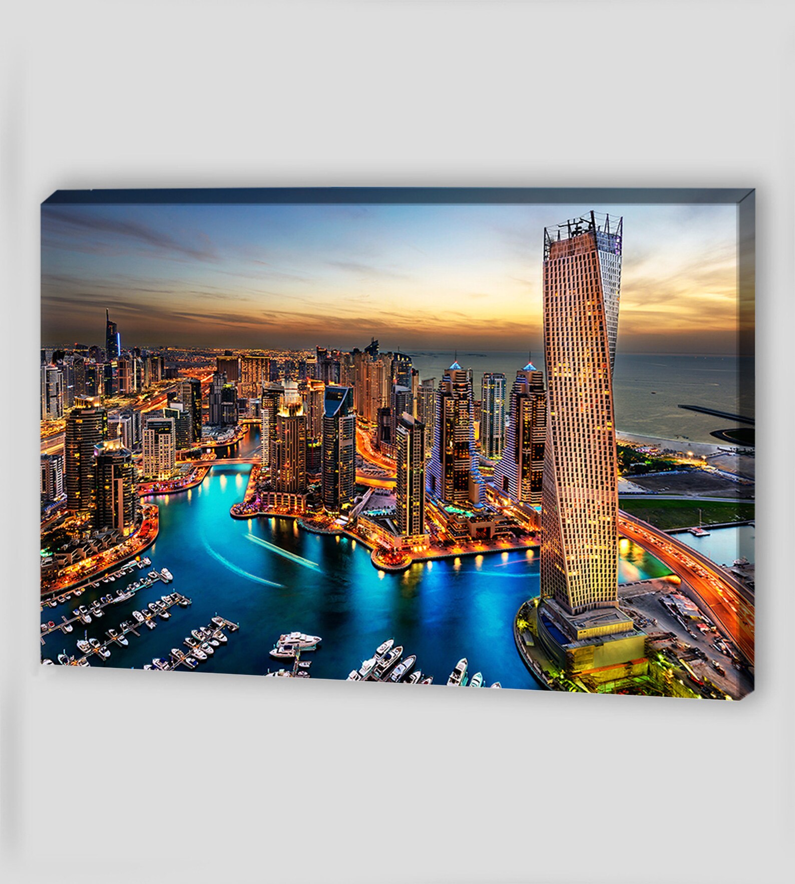 Canvas Wall Art Dubai Skyline Wall Art Canvas Art Dubai Etsy