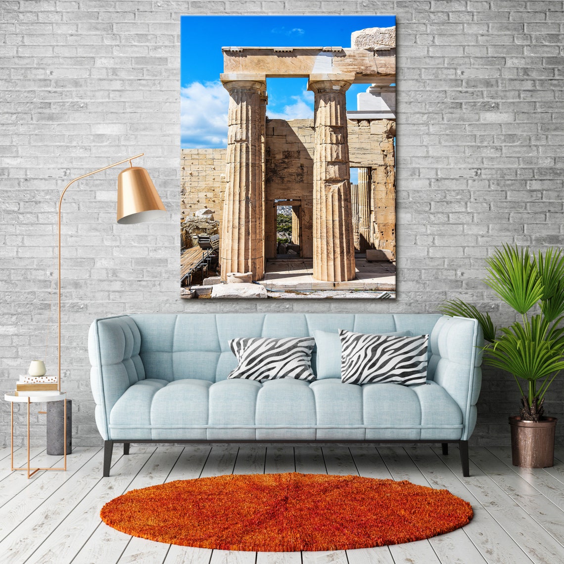 Canvas Wall Art Acropolis Greece Canvas Art Ancient Greece Etsy