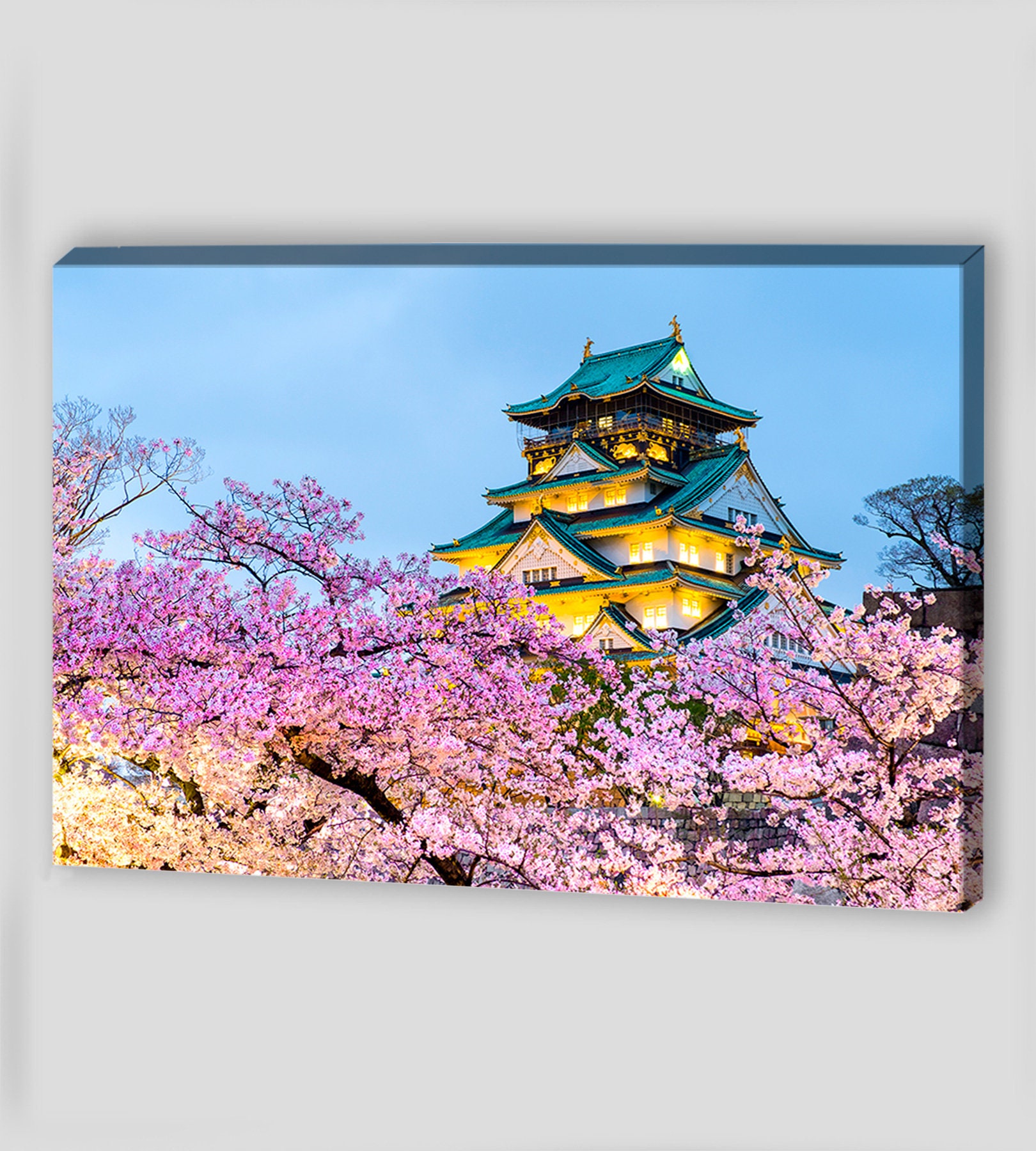 Kansai Japan Canvas Wall Art Japan Osaka Castle Japan Japan Etsy