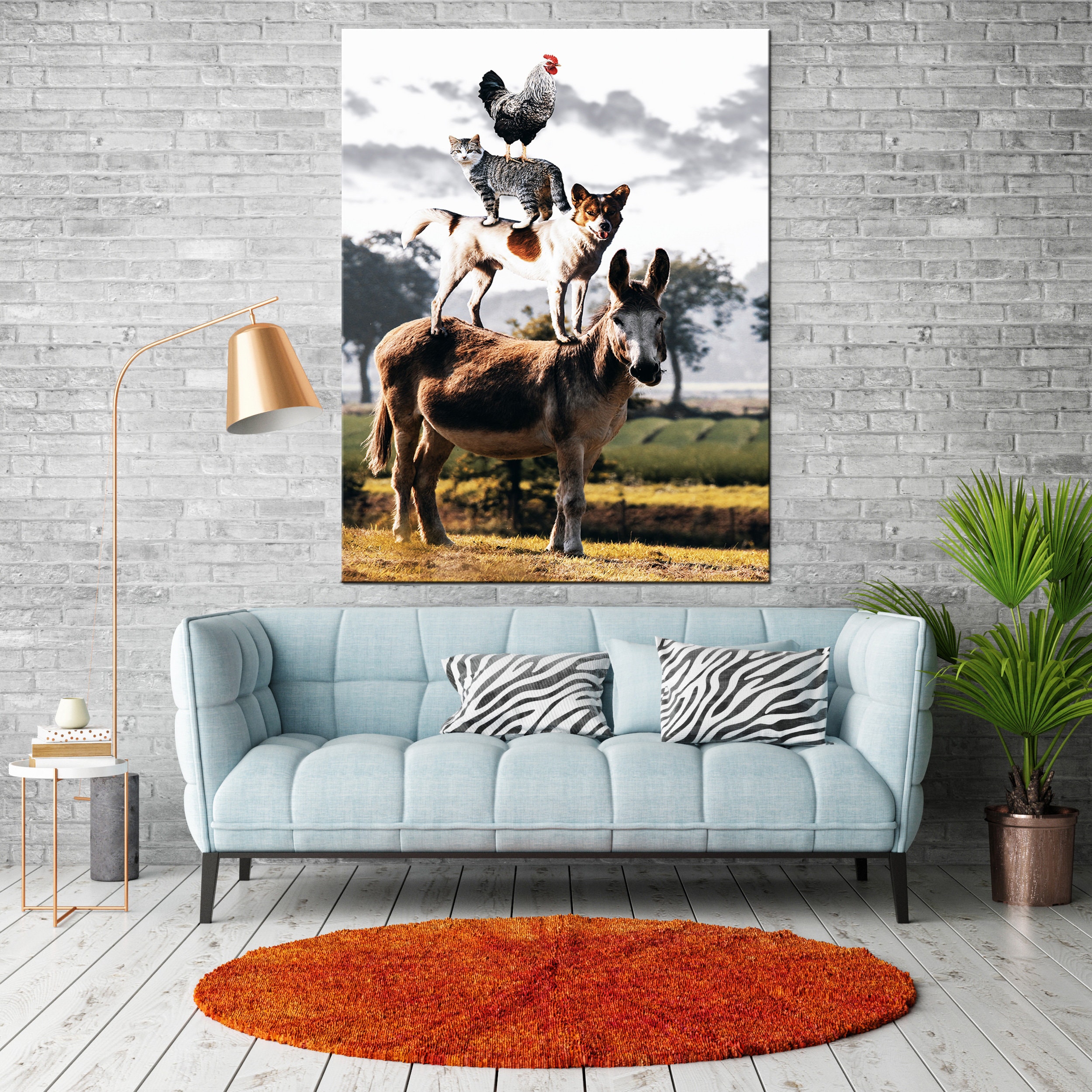 Animals Canvas Art Canvas Wall Art Animals Wall Art Animals Etsy