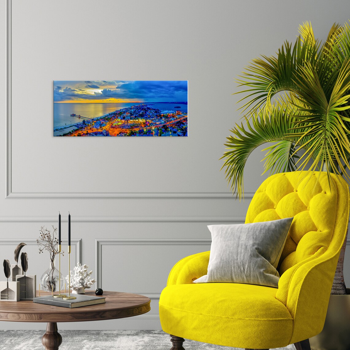 Fort Myers Beach Florida Canvas Art Florida Canvas Wall Art Etsy