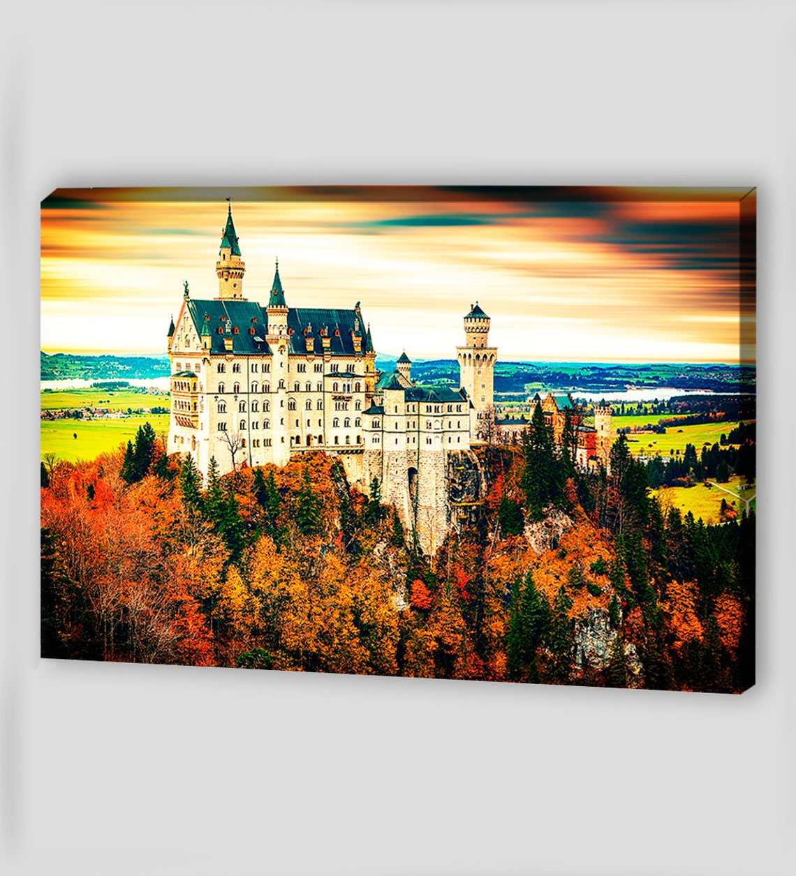 Neuschwanstein Castle Canvas Wall Art Canvas Art Germany Wall Etsy