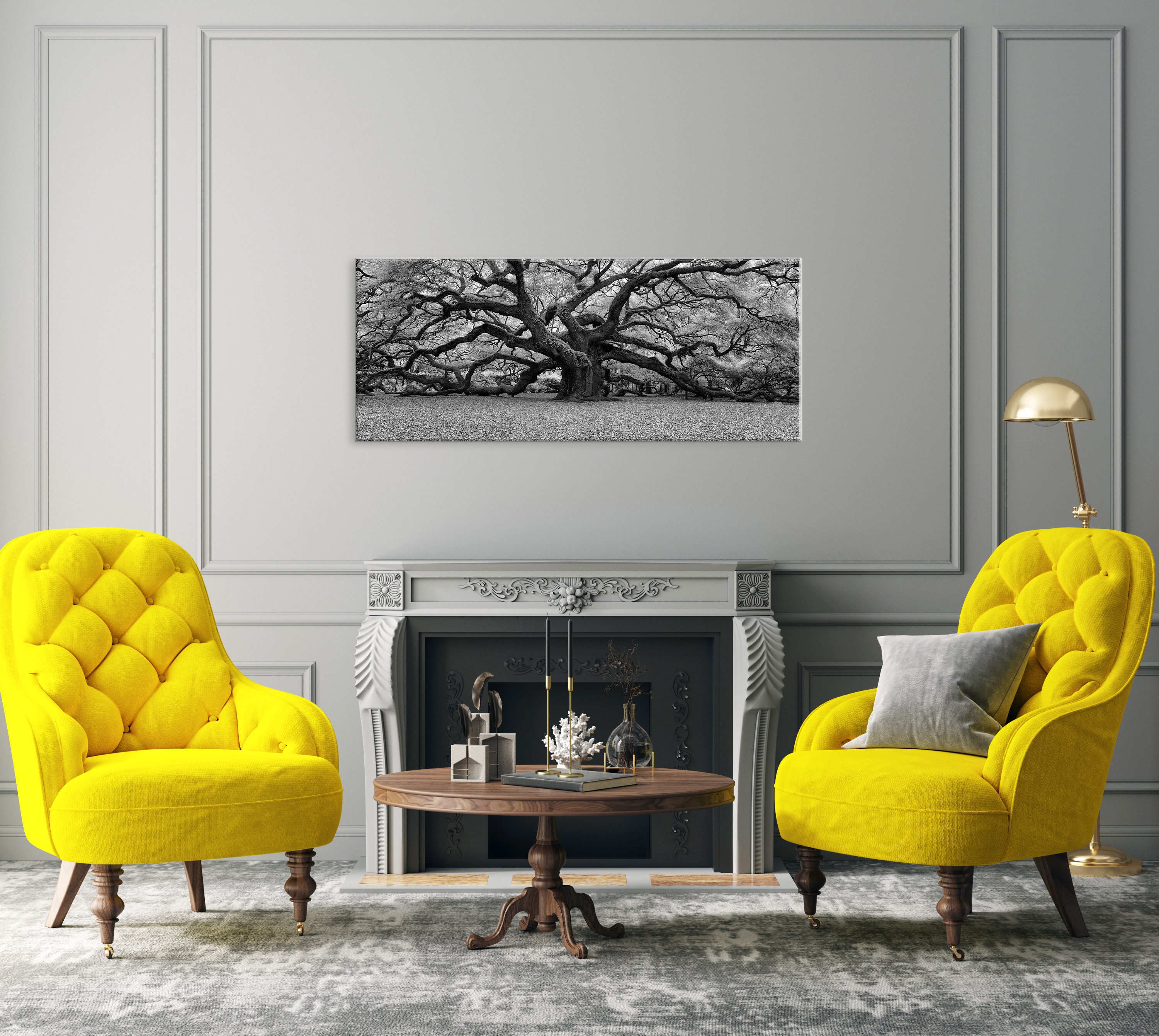 Big Angel Oak Tree Canvas Art Charleston South Carolina Angel Etsy