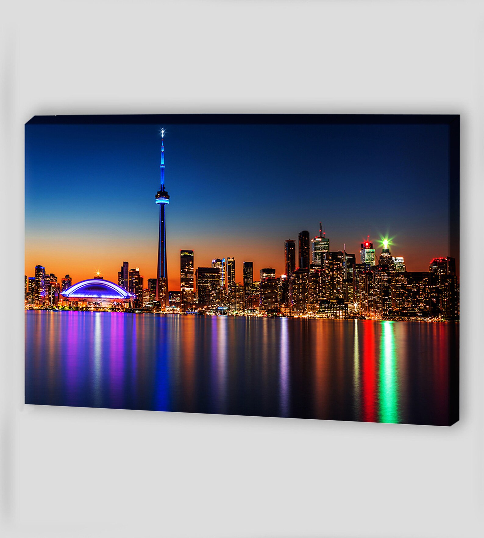Canvas Wall Art Toronto Skyline Canvas Art Canada Wall Art Etsy