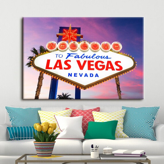 Canvas Wall Art Las Vegas Canvas Art Nevada USA to Etsy