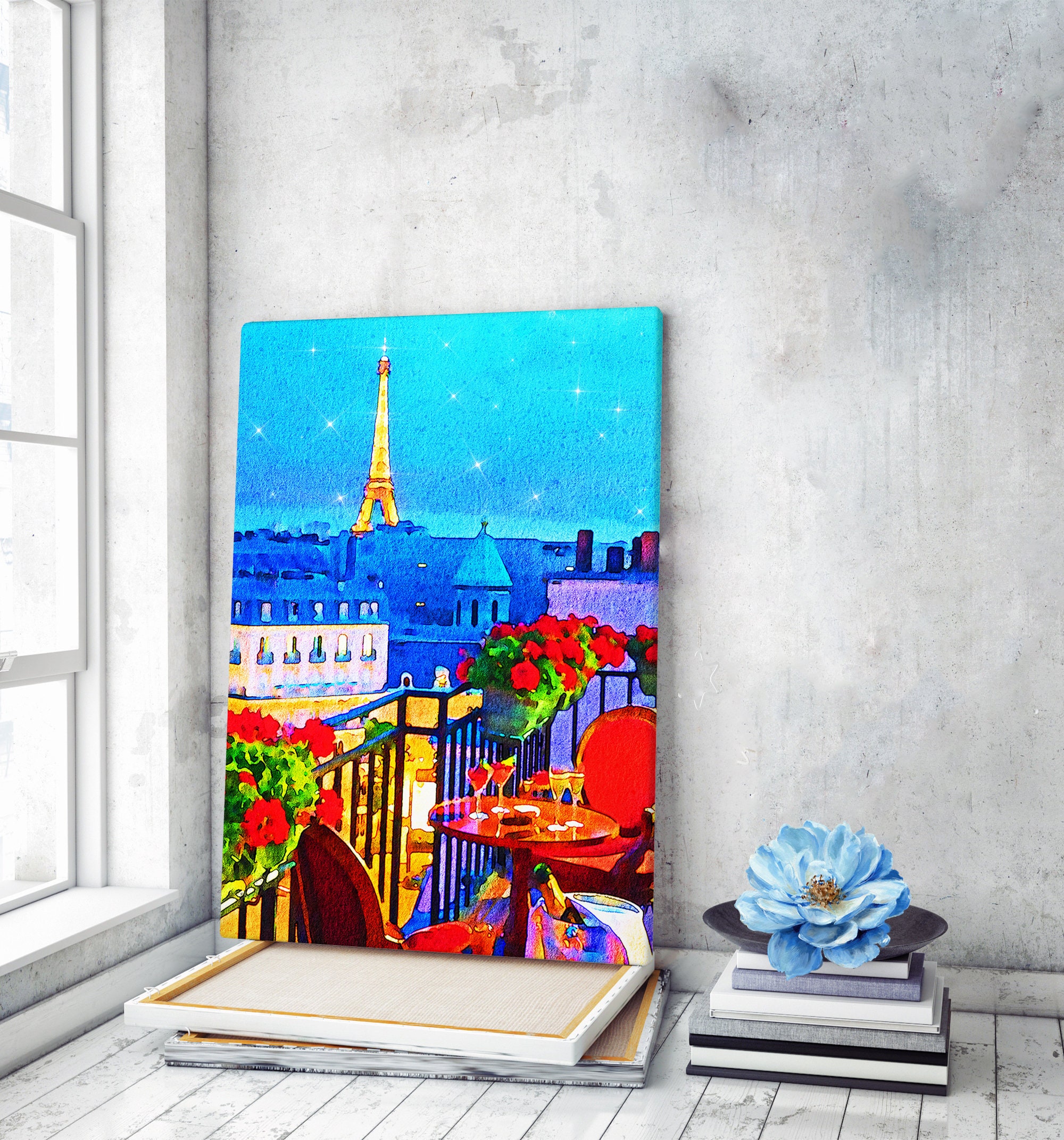 Paris Painting Canvas Art Paris Print Paris Wall Art Paris Etsy