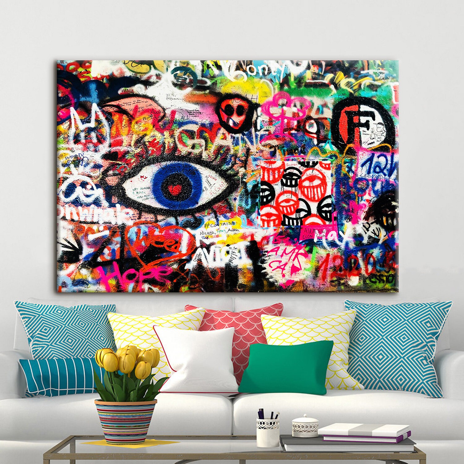 Canvas Wall Art Street Art Painting Mural Canvas Art Graffiti Etsy