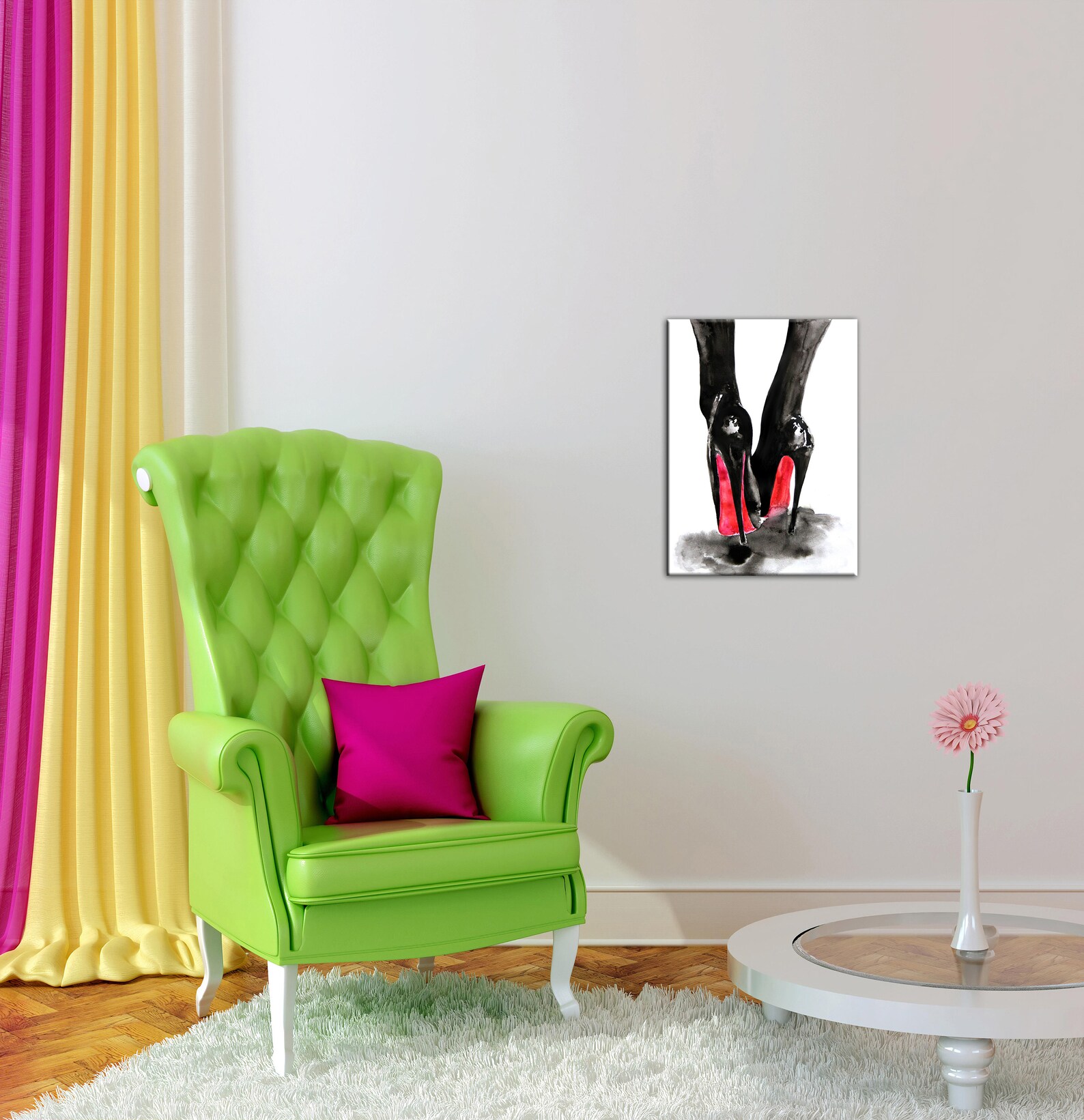 Fashion Wall Art Fashion Canvas Wall Art Fashion Print Red Etsy