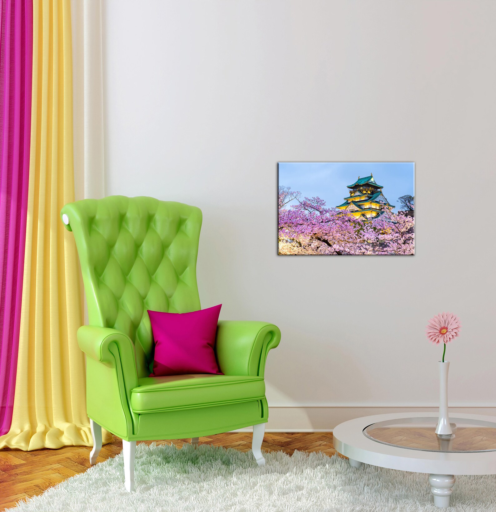 Kansai Japan Canvas Wall Art Japan Osaka Castle Japan Japan Etsy