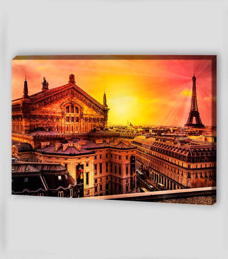 Paris Canvas Art Canvas Wall Art Eiffel Tower Prints Paris Etsy