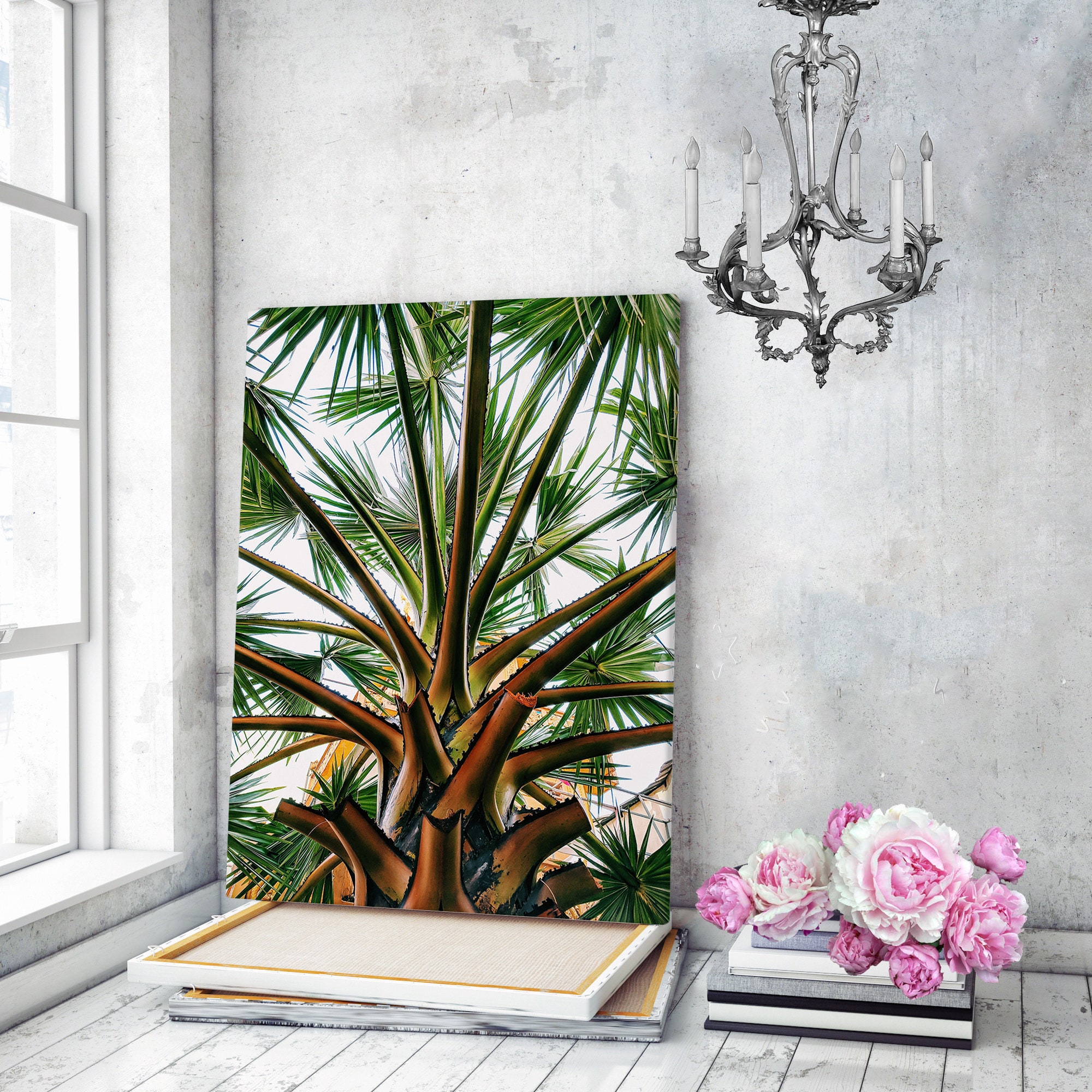Canvas Art Canvas Wall Art Palm Tree Print Palm Wall Art Palm Etsy