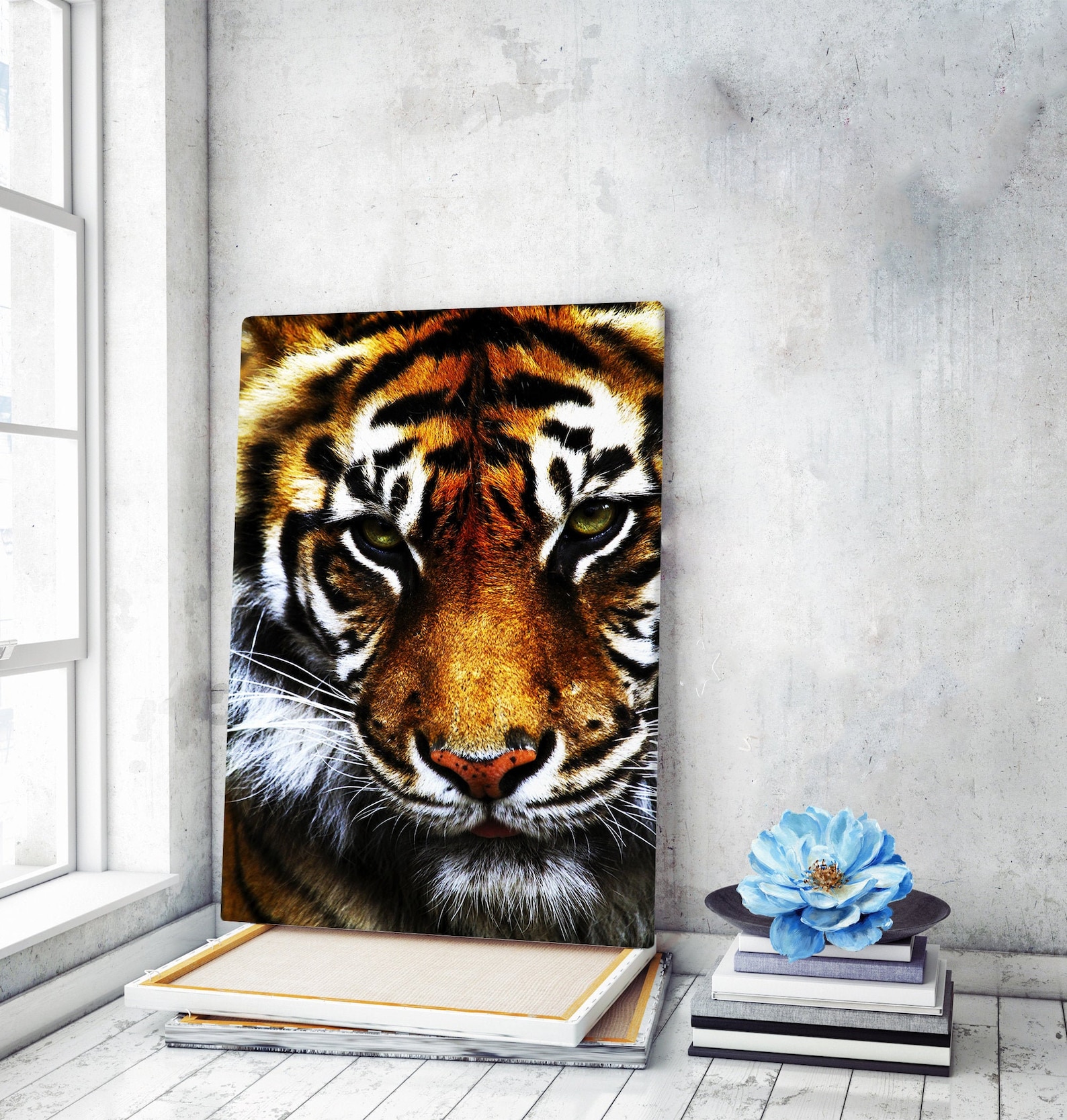 Tiger Canvas Art Tiger Wall Art Tiger Wall Decor Tiger Print Etsy UK