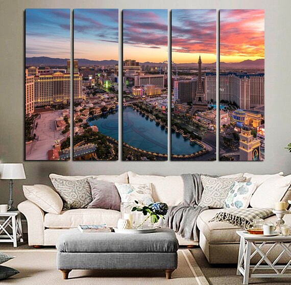 Las Vegas Canvas Wall Art Canvas Art Las Vegas Wall Art Las Etsy