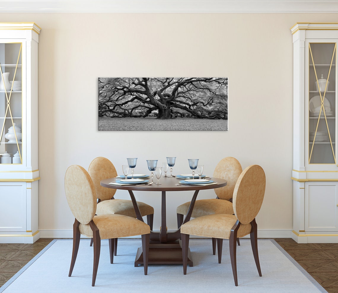 Big Angel Oak Tree Canvas Art Charleston South Carolina Angel Etsy