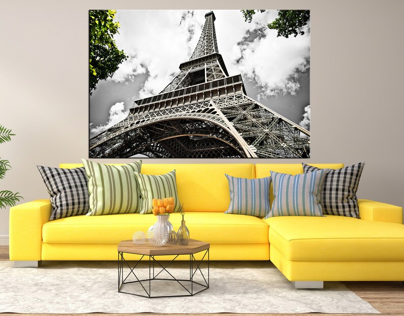 Eiffel Tower Canvas Art Canvas Wall Art Eiffel Tower Prints | Etsy