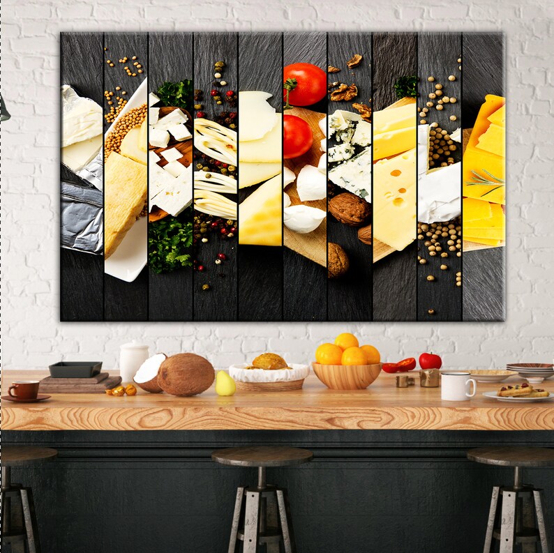 Food Wall Art Canvas Wall Art Restaurant Wall Decor Food Etsy