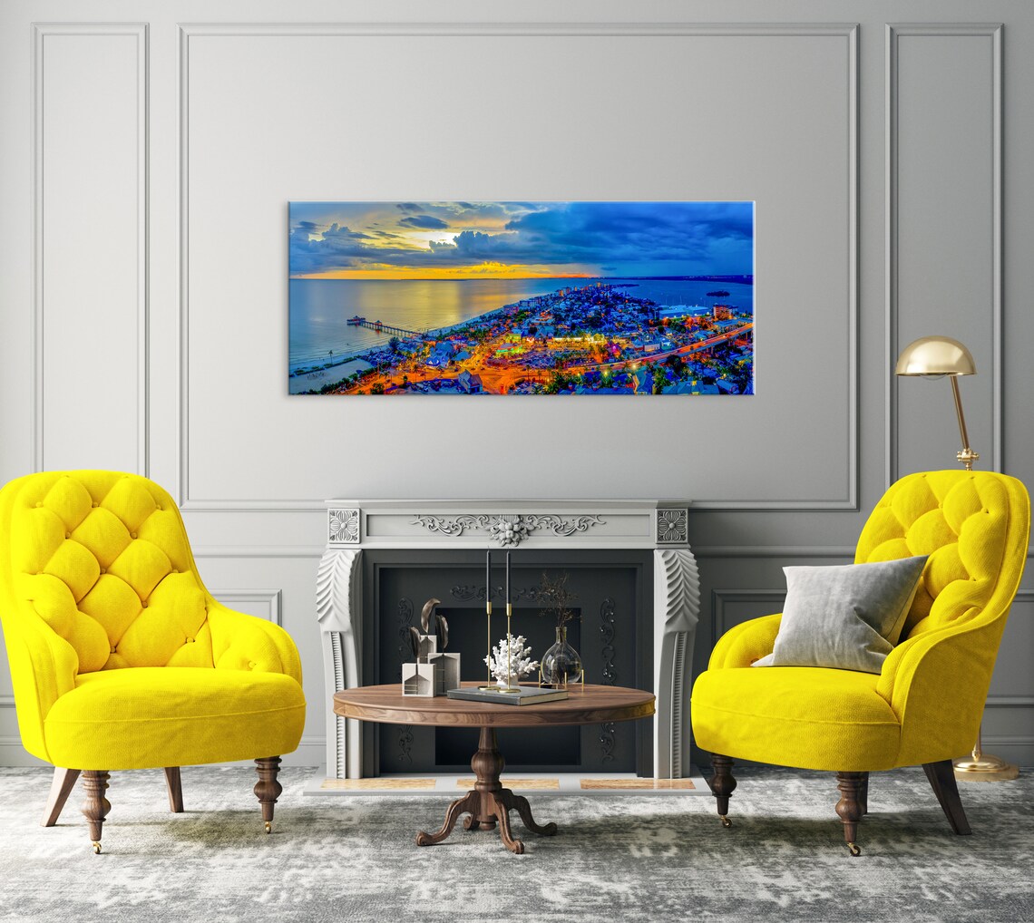 Fort Myers Beach Florida Canvas Art Florida Canvas Wall Art Etsy