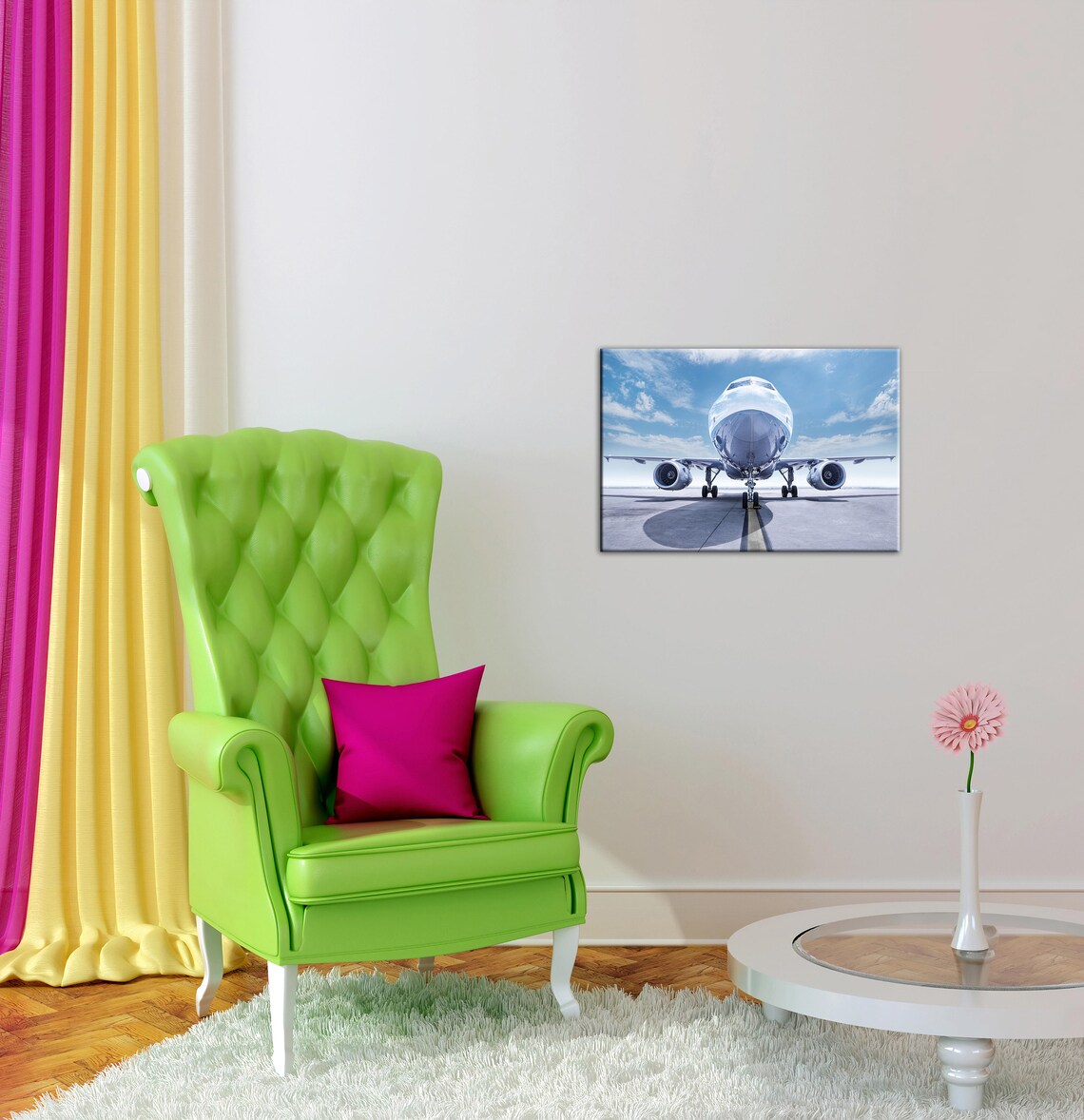 Airplane Wall Art Canvas Wall Art Aircraft Canvas Art Etsy