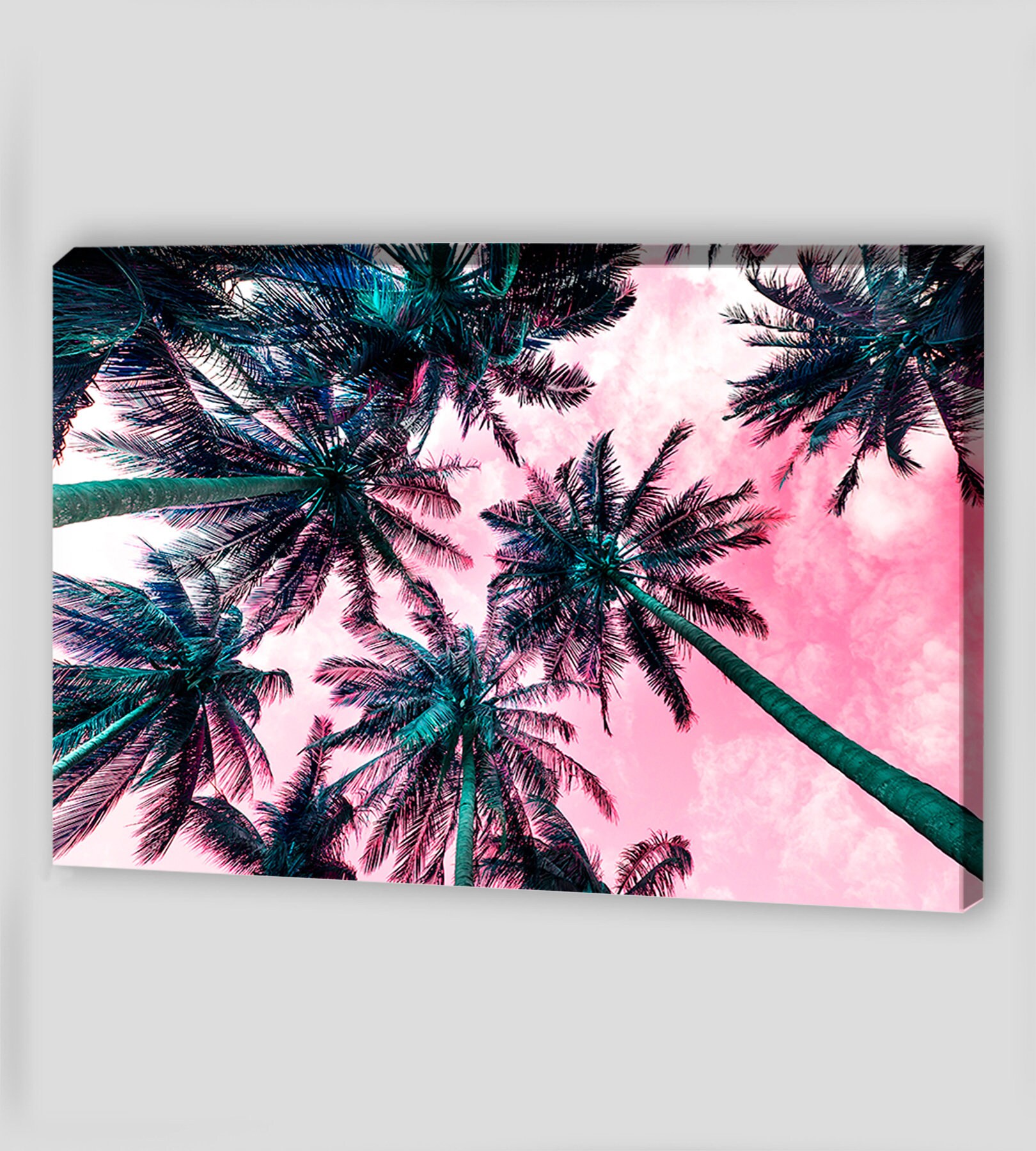 Palm Tree Canvas Art Canvas Wall Art Palm Print Palm Wall Art Etsy