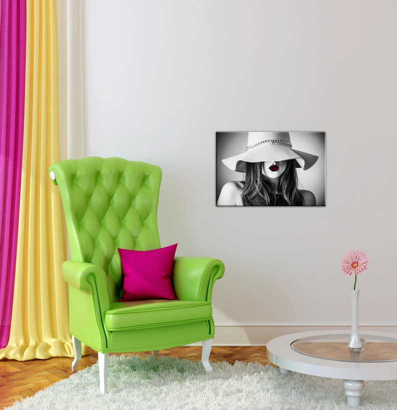 Fashion Wall Art Canvas Wall Art Girl Illustration Girl Etsy