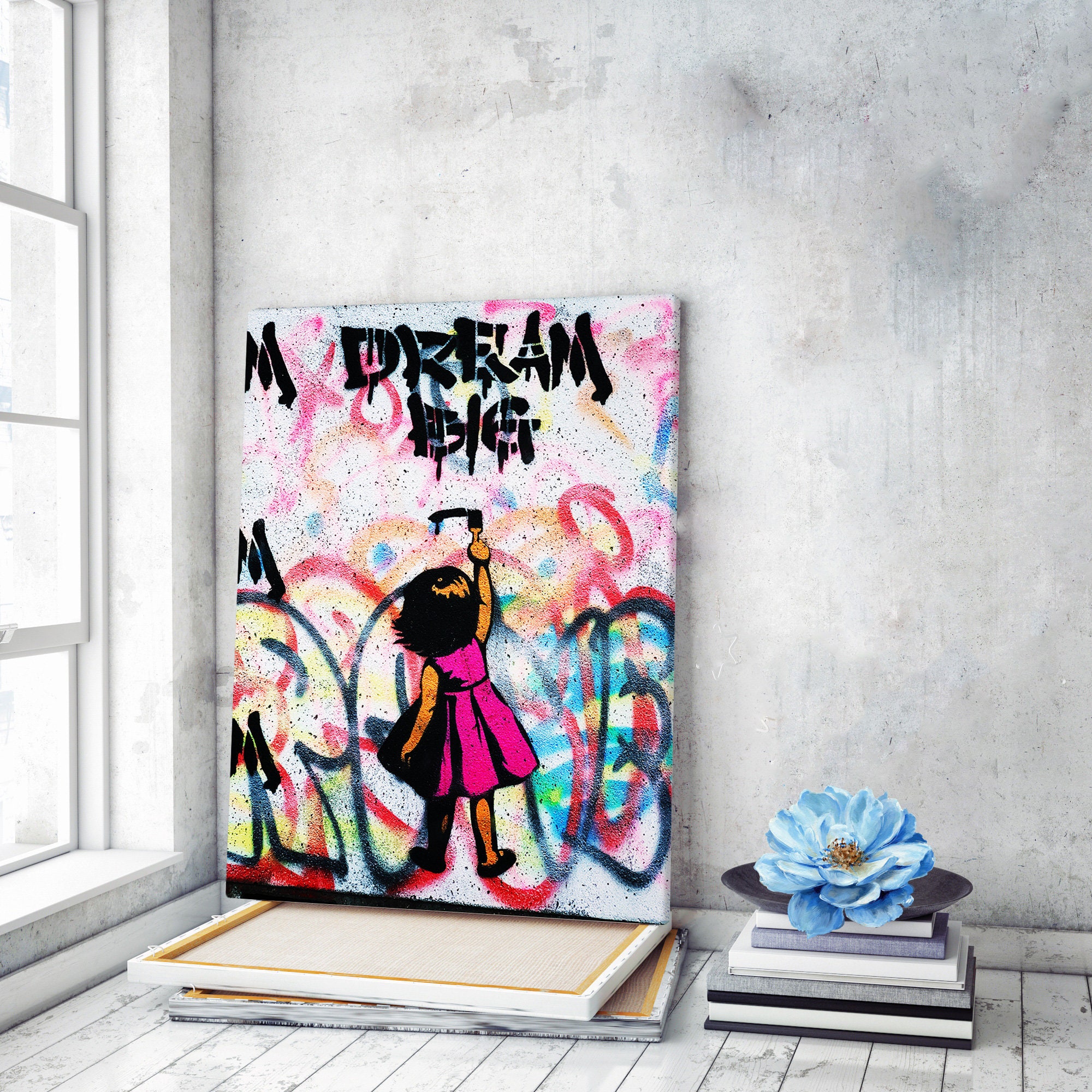 Canvas Wall Art Street Art Painting Mural Canvas Art Graffiti Etsy