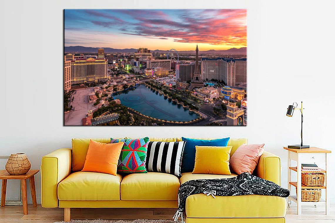 Las Vegas Canvas Wall Art Canvas Art Las Vegas Wall Art Las Etsy