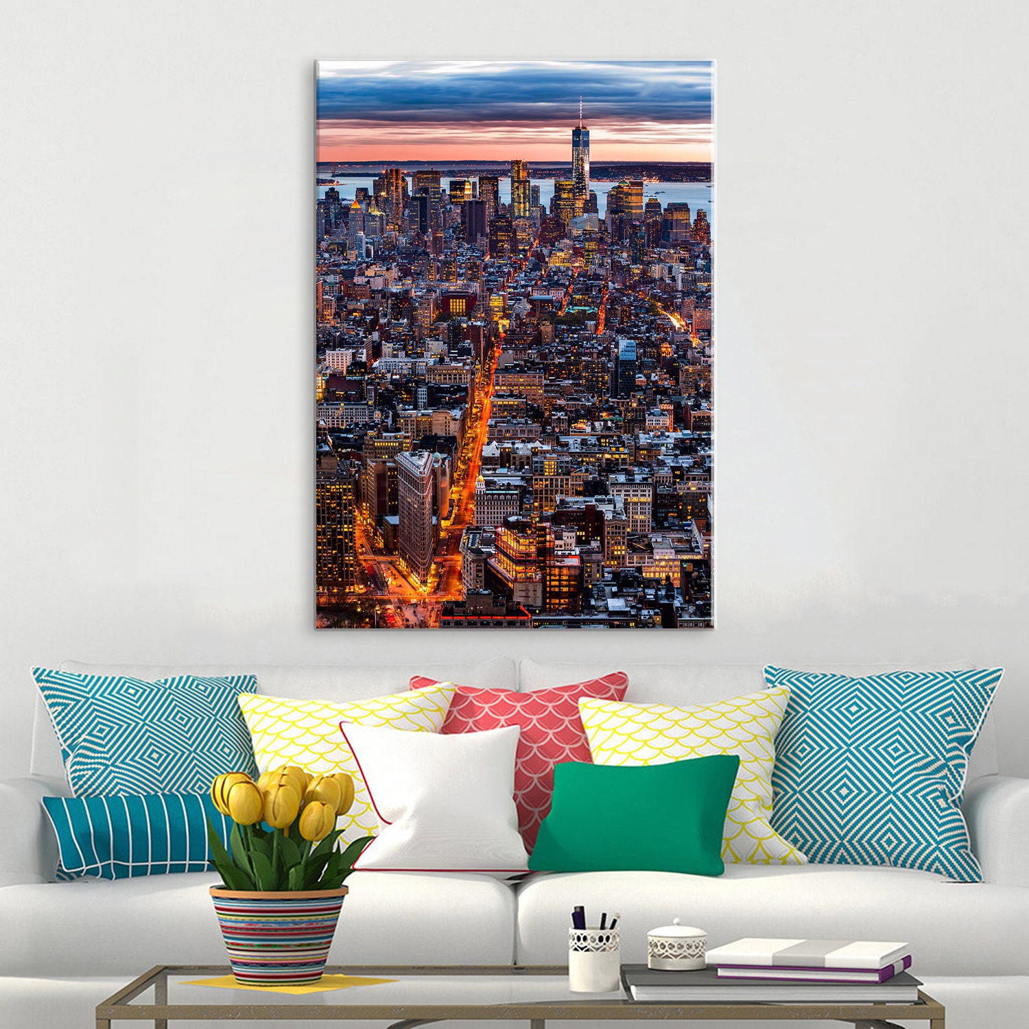 New York Canvas Art New York Canvas Wall Art New York Skyline Etsy