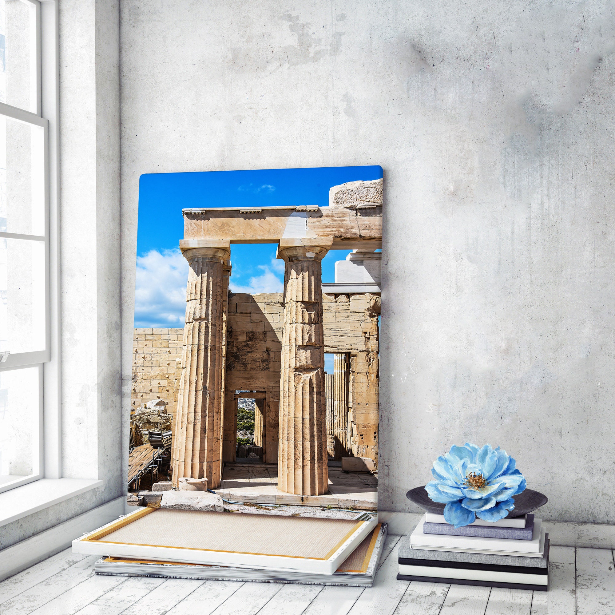 Canvas Wall Art Acropolis Greece Canvas Art Ancient Greece Etsy