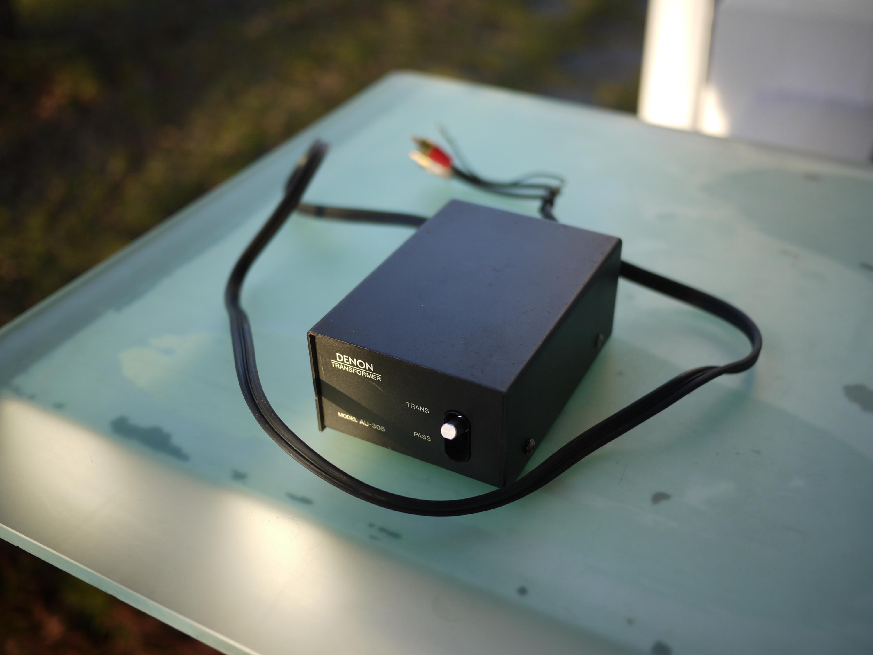 ♪DENON TRANSFORMER MODEL AU-305 デノン 昇圧トランス 完動