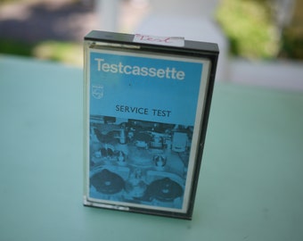 Philips TC-S Service Test Cassette / 6300 & 800 Hz / from the 1970s / rare