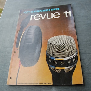 Sennheiser Revue 11 Catalog w. Headphones / Microphones etc. / 80s / Microphone / Headphones / Studio / Unipolar / HD 414 etc.