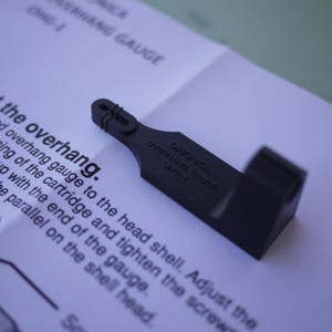 Calibrador/plantilla de ajuste Sharp Optonica OHG-1 / Calibrador de voladizo / Plantilla / HiFi vintage / para modelos Optonica RP