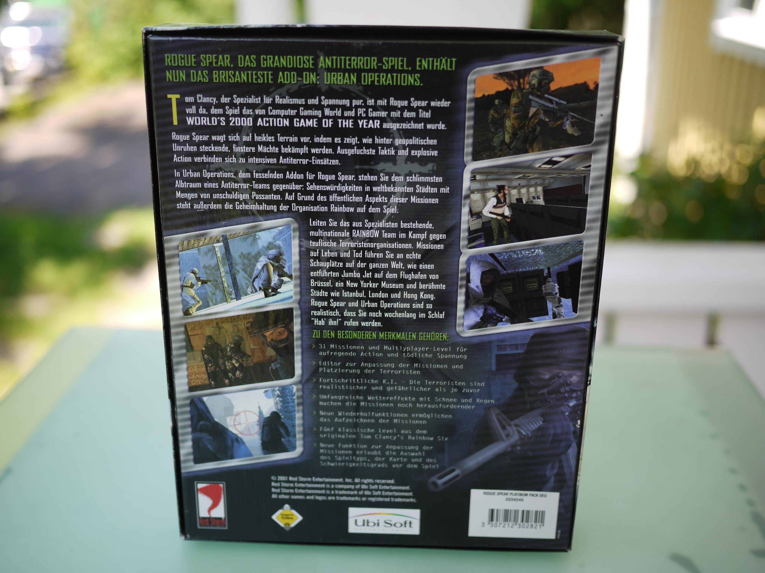 Tom Clancy's Rainbow Six : Rogue Spear - PC - CD Seul & Notice / User