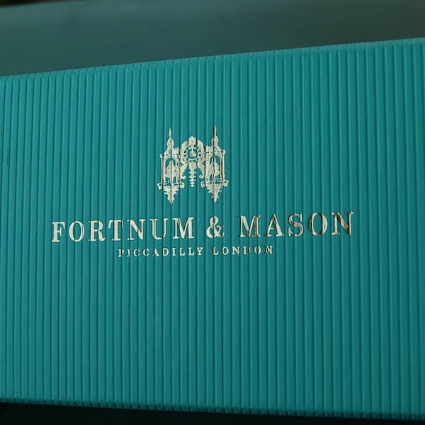 Fortnum & Mason Piccadilly London tea box / turquoise / box / box / decoration