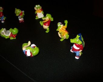 Huevo Kinder Sorpresa Ferrero Cocodrilos Escuela / Juego de 8 / Huevo Kinder Sorpresa Ferrero / aprox. 1991