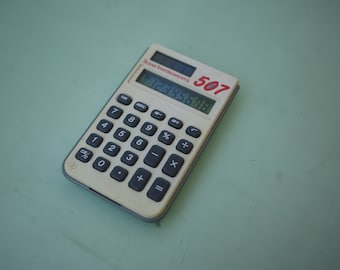 Texas Instruments TI-507 Solar / only built for 1 year / 1992 / Solar calculator