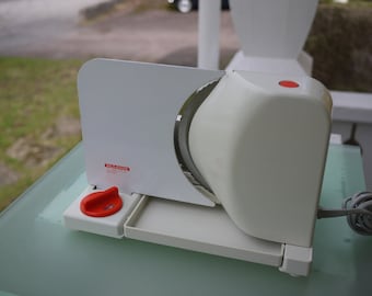 NilsJohan EL-Brutus electric bread slicer / Sweden 1970s / Slicer for sausage, vegetables, cheese etc., stainless steel blade