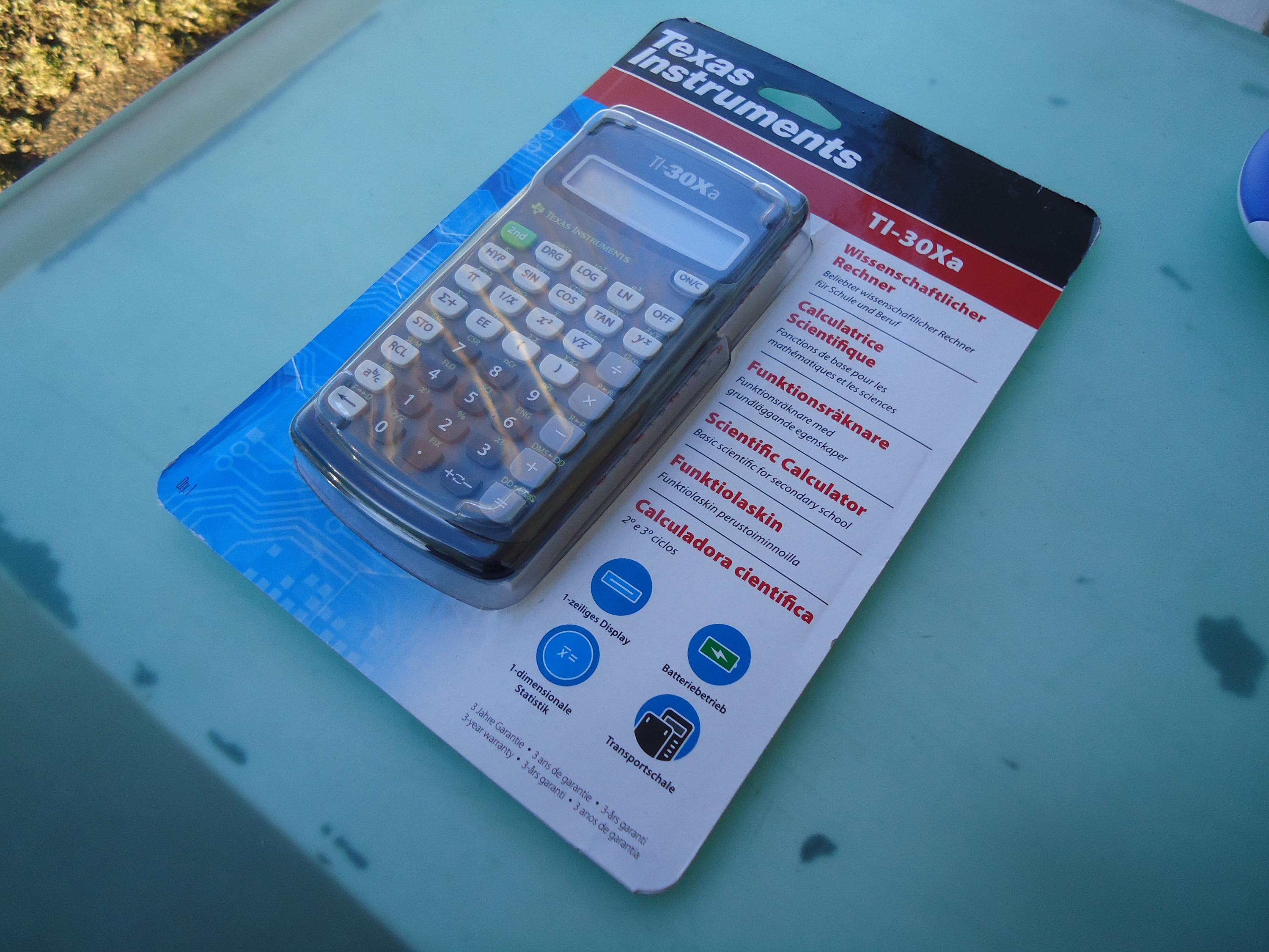 Calculatrice Texas Instruments TI-1025 Affichage bleu (1977