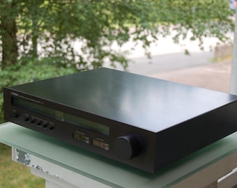 Yamaha T-1 / black / Analog High-End Tuner / Vintage HiFi Tuner FM-AM / 1980s / Natural Sound compatible with C-4 M-4 A-960 A-1 C-2a M-2 C-6