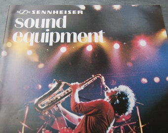 Sennheiser Sound Equipment Catalog with microphones etc. / 80s / microphone / headphones / studio