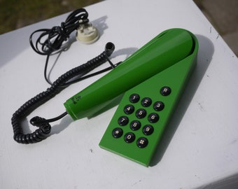 Televerket Rival Telephone / green / Sweden / 1980s Scandinavian Design Telephone