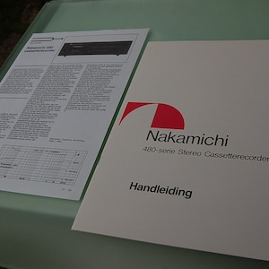 Nakamichi 480 Handling / Manual / Transtec Holland