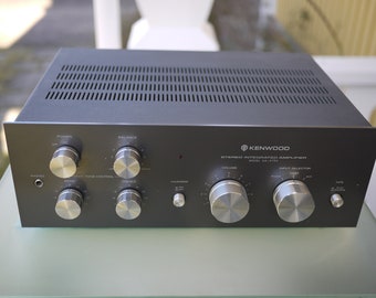 Kenwood KA-3750 / amplificateur intégré vintage / phono MM, 2x Aux, 1x cassette / années 70 / 120 & 220 volts commutable