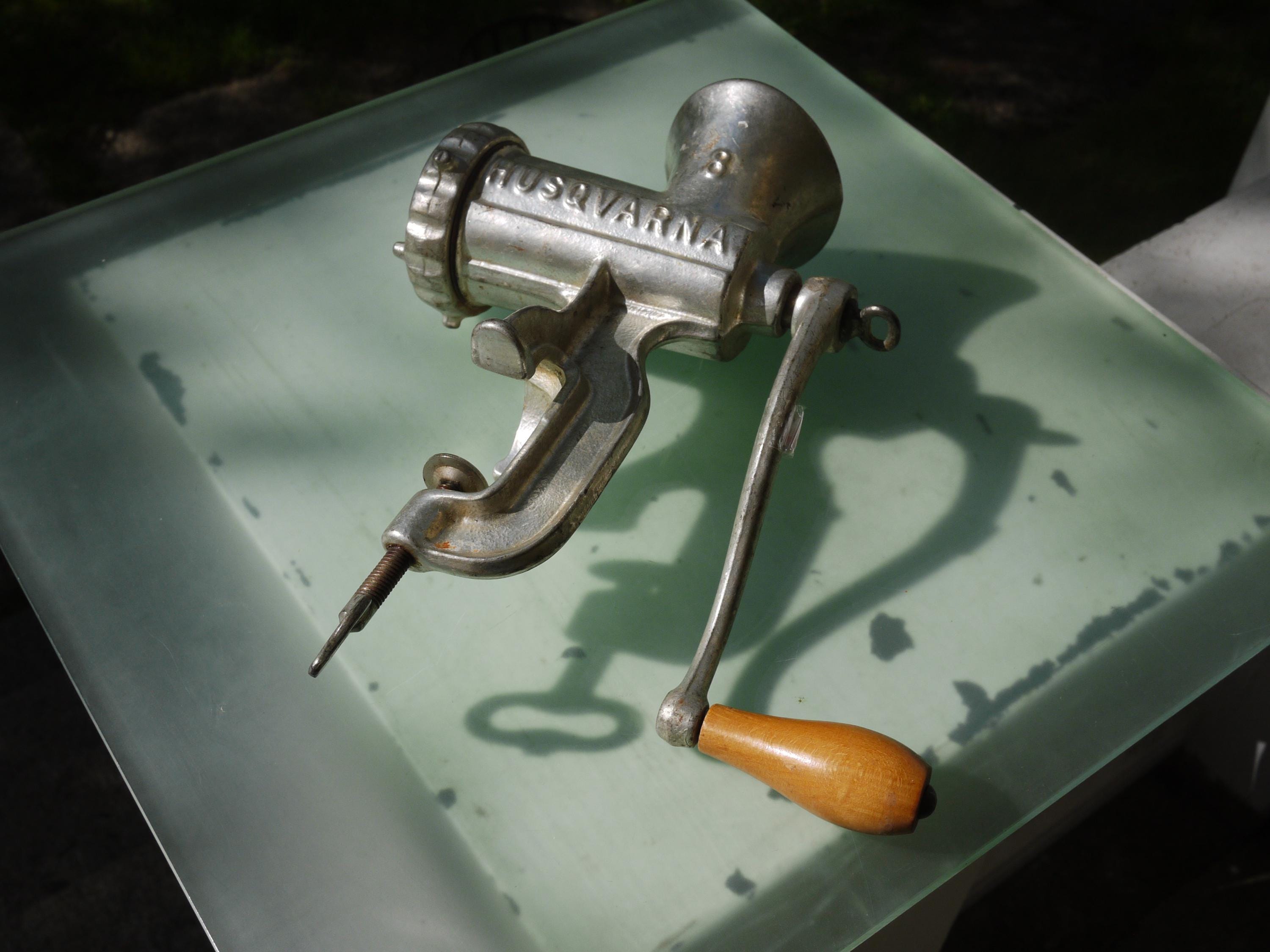Vintage Husqvarna Meat Grinder - Etsy