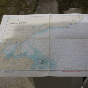 Seekarte Fakse Bukt / 1982 / Ostsee / Baltic Sea / 1:50000 / Dänemark / Schweden