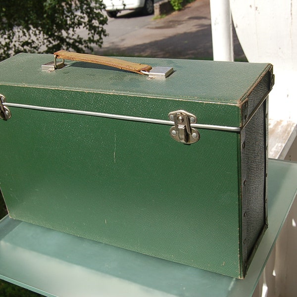 Åtvidabergs Systemavdelning case with suspension files / 50s / archive box / Halda